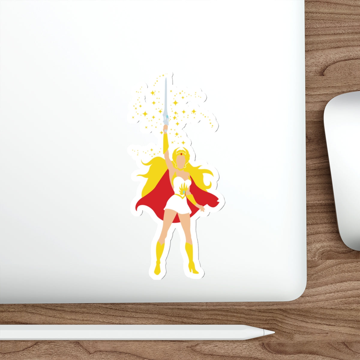 She-Ra silhouette vinyl die-cut sticker