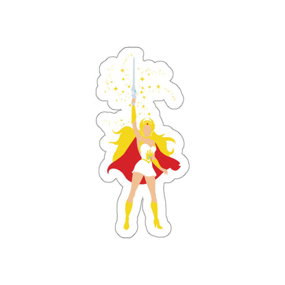 She-Ra silhouette vinyl die-cut sticker