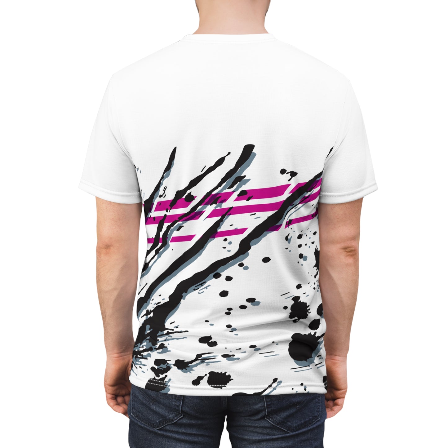 Black Paint - Trapper Keeper inspired unisex cut & sew all over print tee