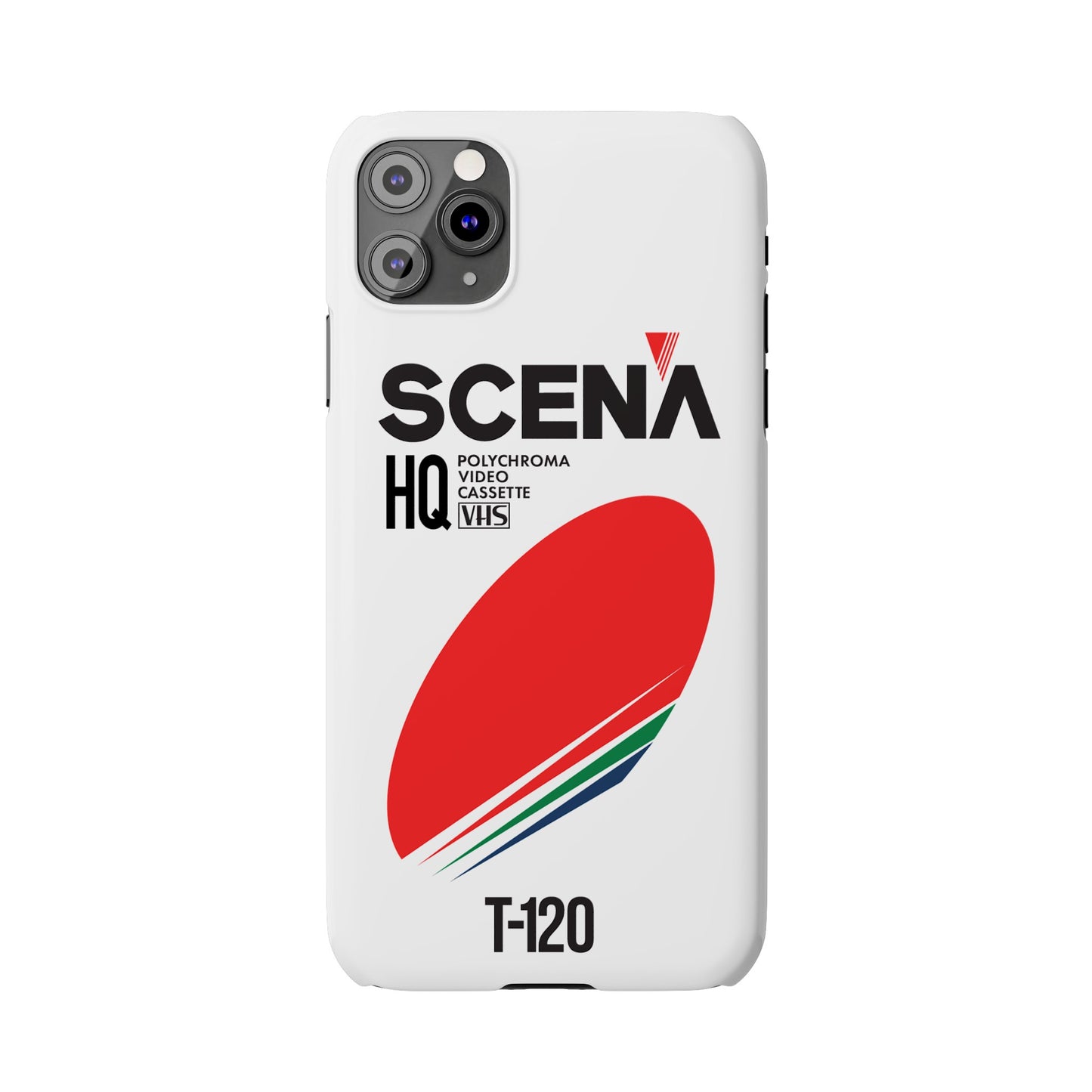 VHS Visions - retro Scena HQ T-120 VHS tape inspired slim iPhone cases