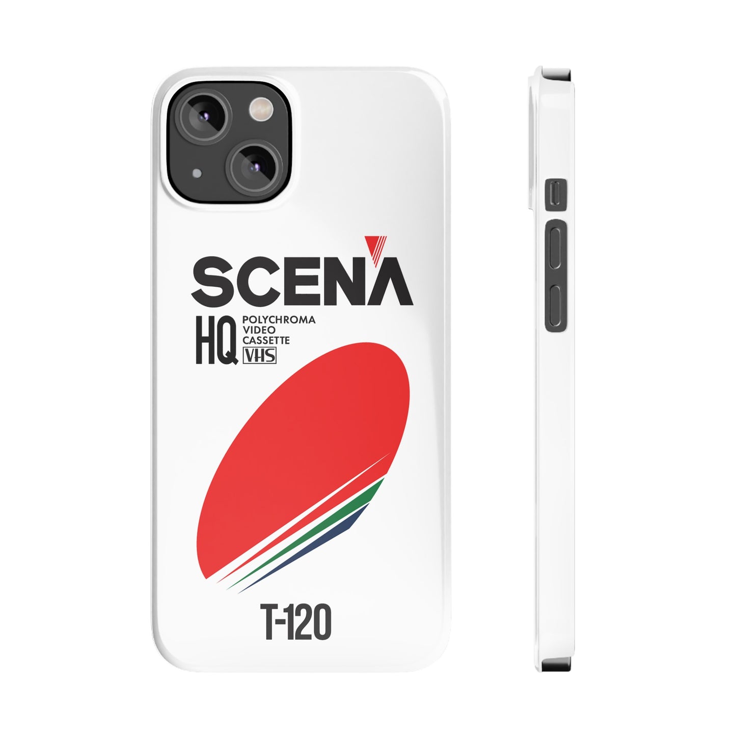 VHS Visions - retro Scena HQ T-120 VHS tape inspired slim iPhone cases