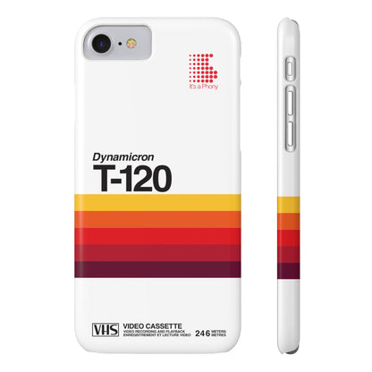 VHS Visions - retro Sony Dynamicron T120 VHS tape inspired slim iPhone cases