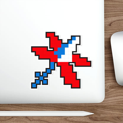 8-bit Legends: Galaga Satellite die-cut stickers