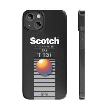 VHS Visions - retro Scotch EG T120 VHS tape inspired slim iPhone cases