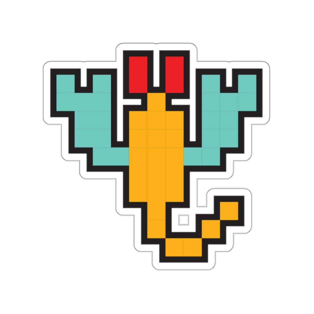 8-bit Legends: Galaga Scorpion die-cut stickers - Rerun Designs