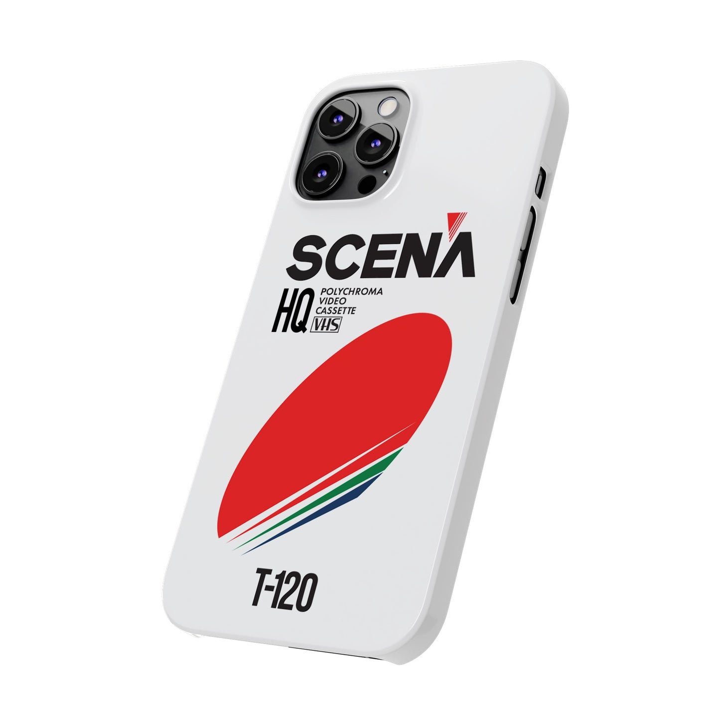 VHS Visions - retro Scena HQ T-120 VHS tape inspired slim iPhone cases