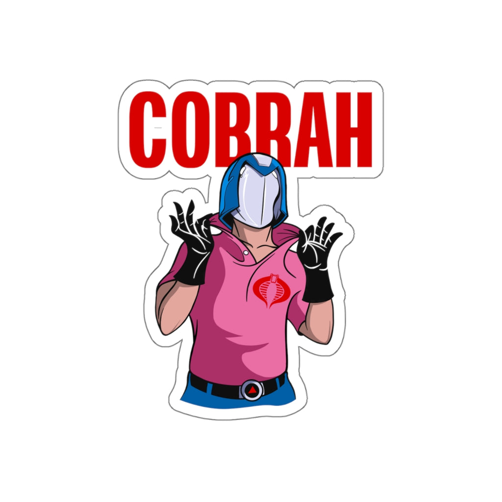 GI Joe Cobra Commander inspired  "Cobrah" die-cut vinyl sticker - Rerun Designs