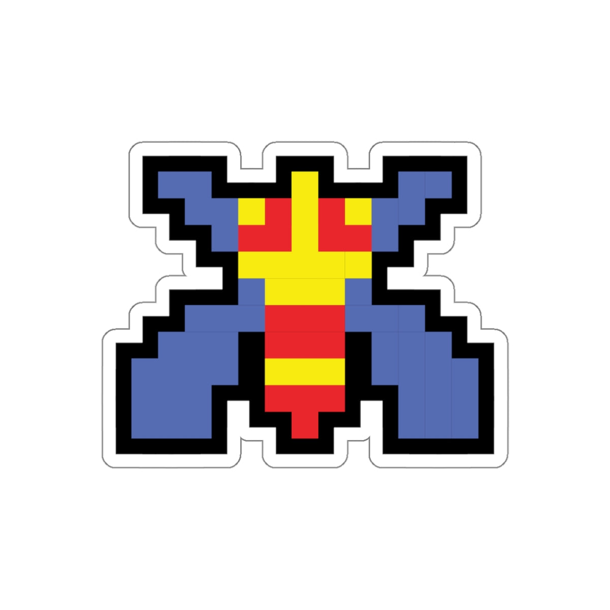 8-bit Legends: Galaga Bee die-cut stickers