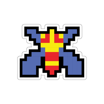 8-bit Legends: Galaga Bee die-cut stickers