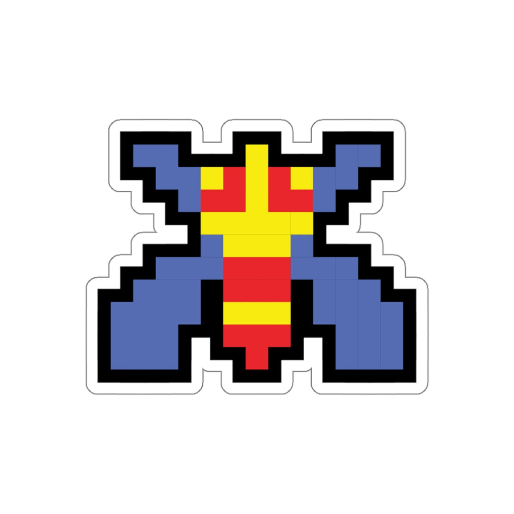 8-bit Legends: Galaga Bee die-cut stickers