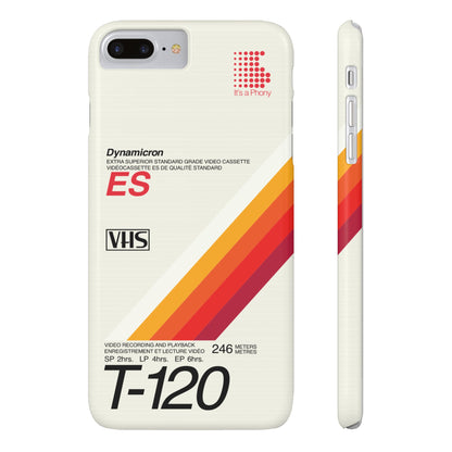VHS Visions - retro Sony ES T-120 VHS tape inspired slim iPhone cases