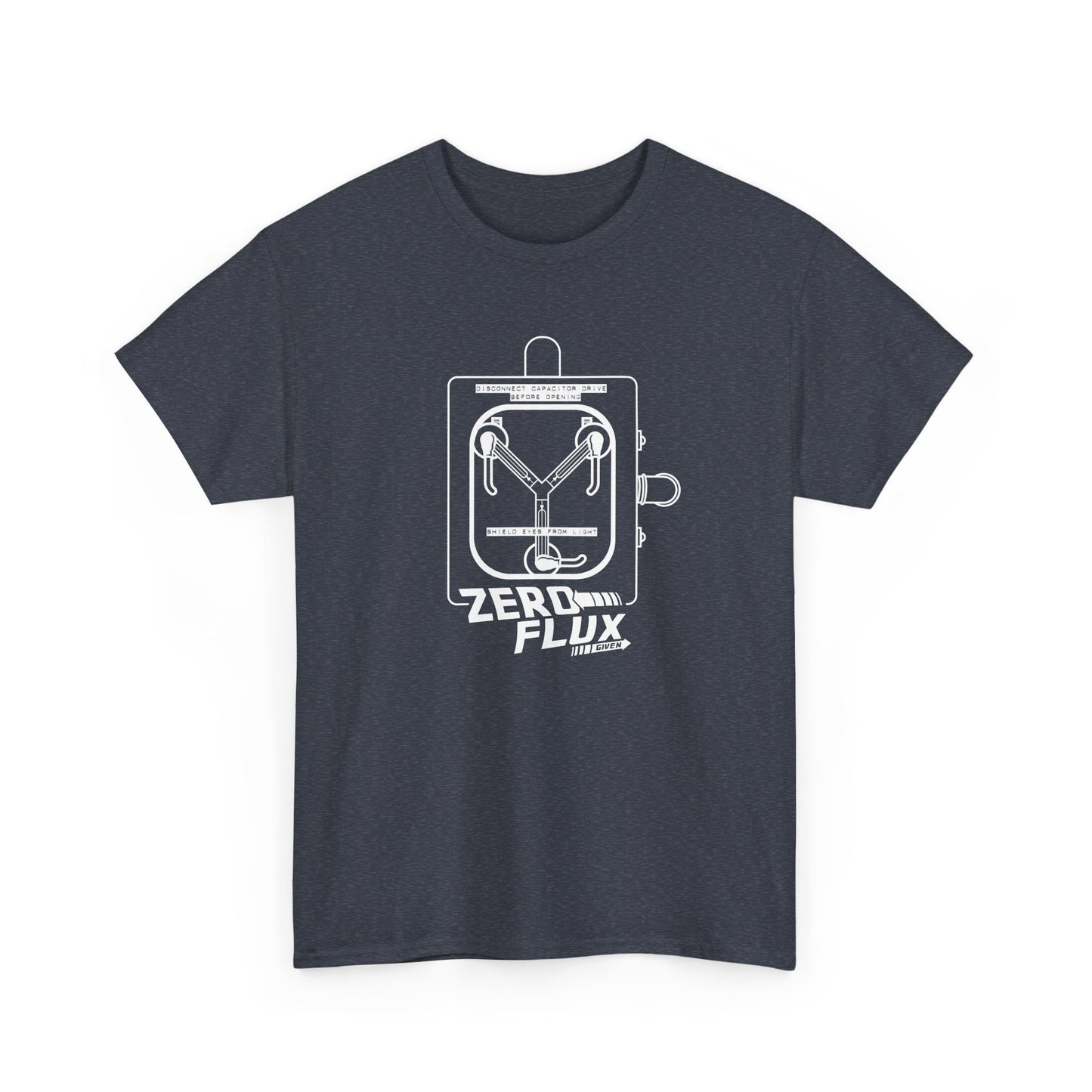 Back to the Future movie inspired "Zero Flux Given" flux capacitor unisex cotton t-shirt