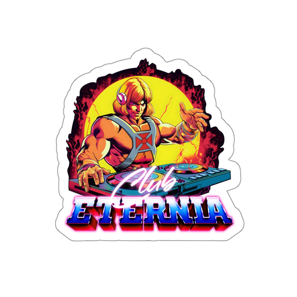 He-Man Masters of the Universe inspired "Club Eternia" die-cut vinyl stickers - Rerun Designs