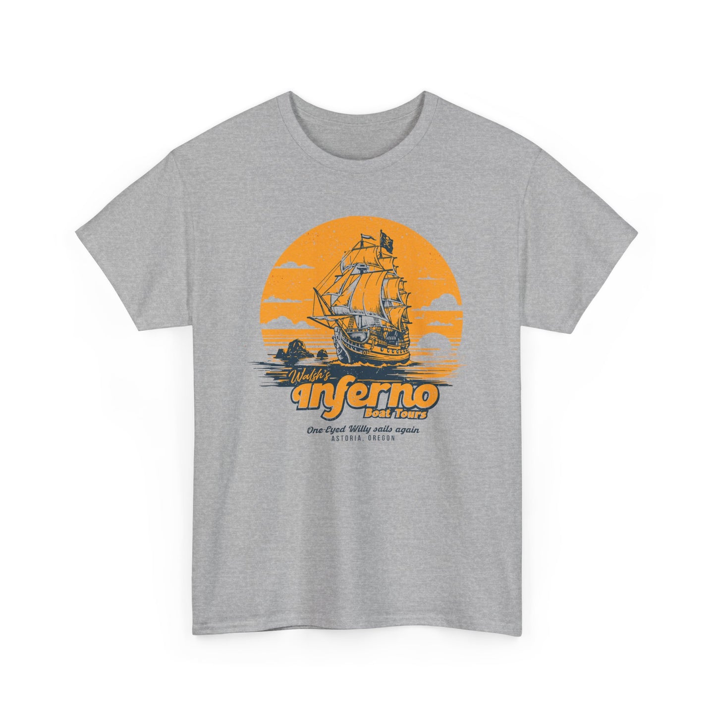 Walsh's Inferno Boat Tours Goonies-inspired unisex t-shirt