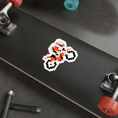 8-bit Legends: Excitebike die-cut stickers