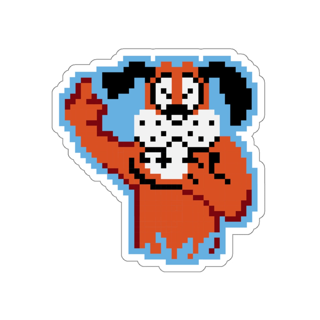 8-bit Legends: Duck Hunt "Flipping the Bird" die-cut stickers