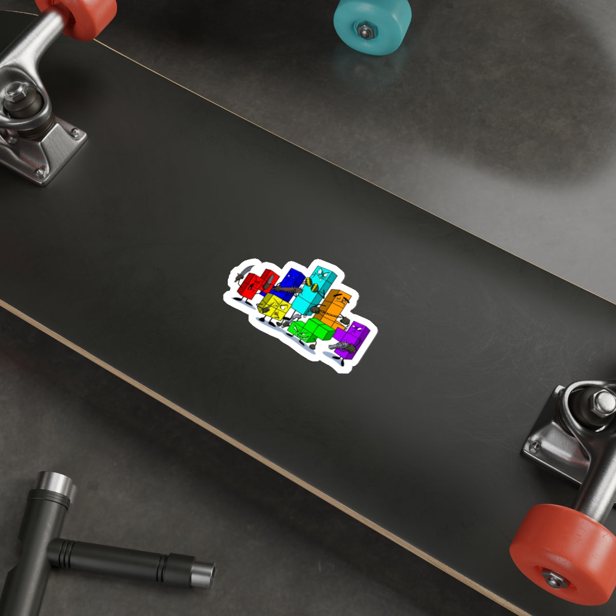 NES Tetris-inspired "Original Video Game Gangsters" vinyl die-cut stickers
