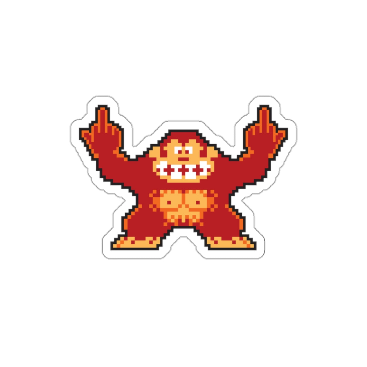 8-bit Legends: DonkeyKong "Jump Over These" die-cut stickers