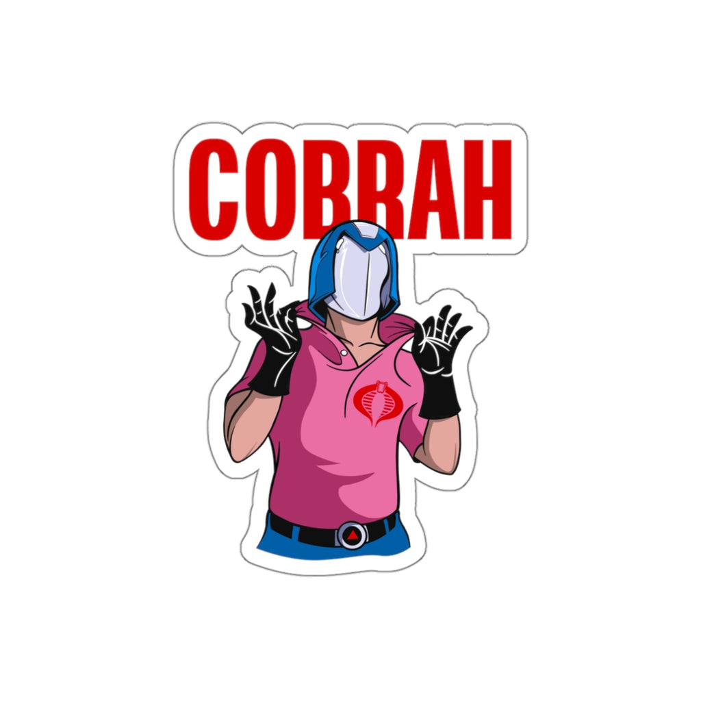 GI Joe Cobra Commander inspired  "Cobrah" die-cut vinyl sticker - Rerun Designs