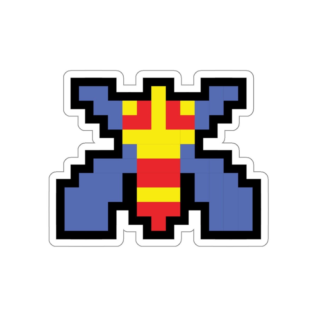 8-bit Legends: Galaga Bee die-cut stickers