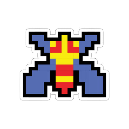 8-bit Legends: Galaga Bee die-cut stickers