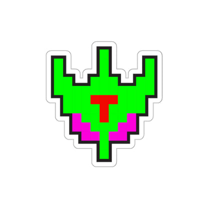 8-bit Legends: Galaga Bosconian Spy Ship die-cut stickers