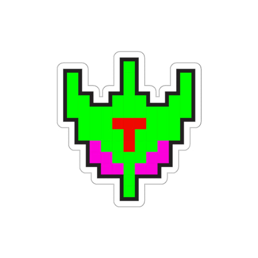 8-bit Legends: Galaga Bosconian Spy Ship die-cut stickers