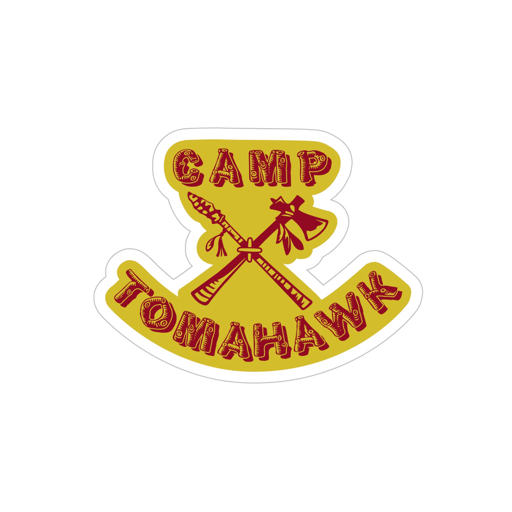 Little Darlings movie inspired Camp Tomahawk summer camp vinyl die-cut stickers - Rerun Designs