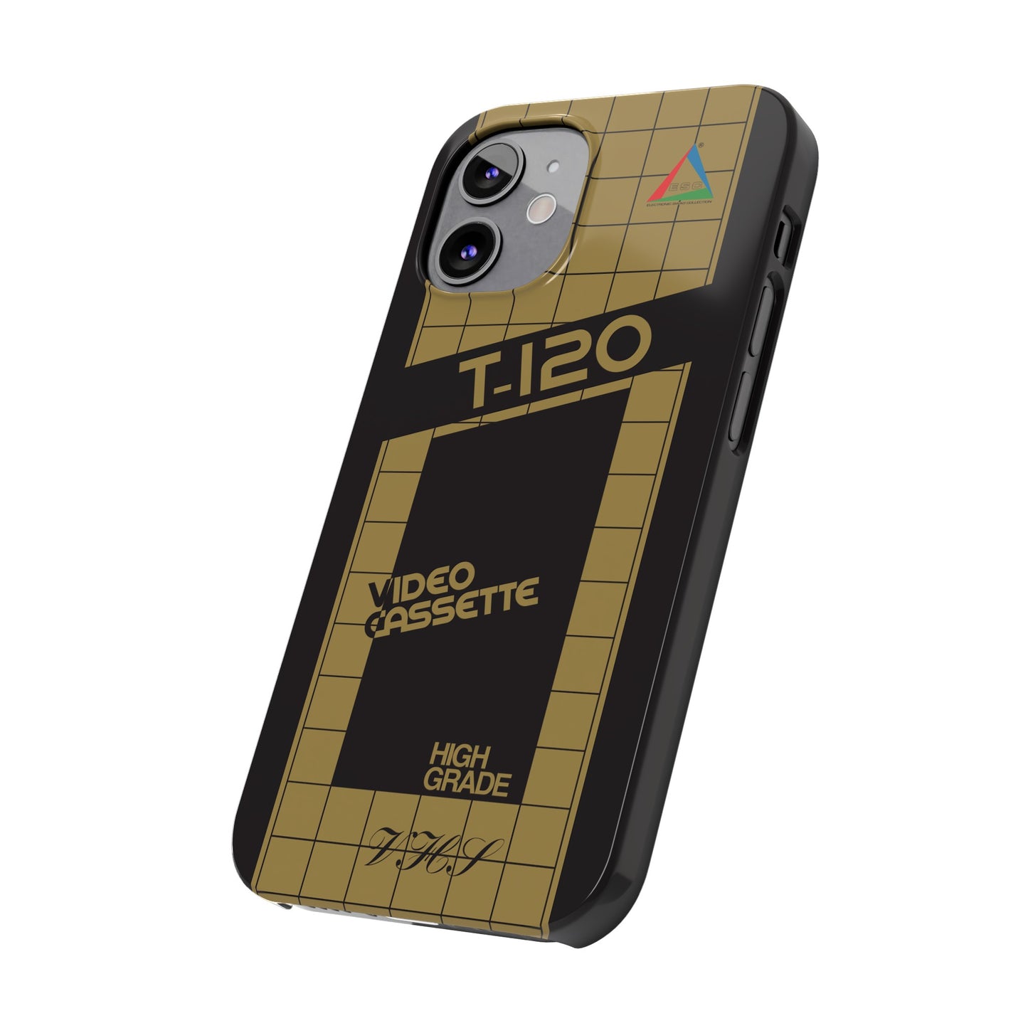 VHS Visions - retro ESC T-120 VHS tape inspired slim iPhone cases