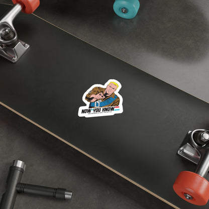 GI Joe Duke "Now You Know" die-cut stickers