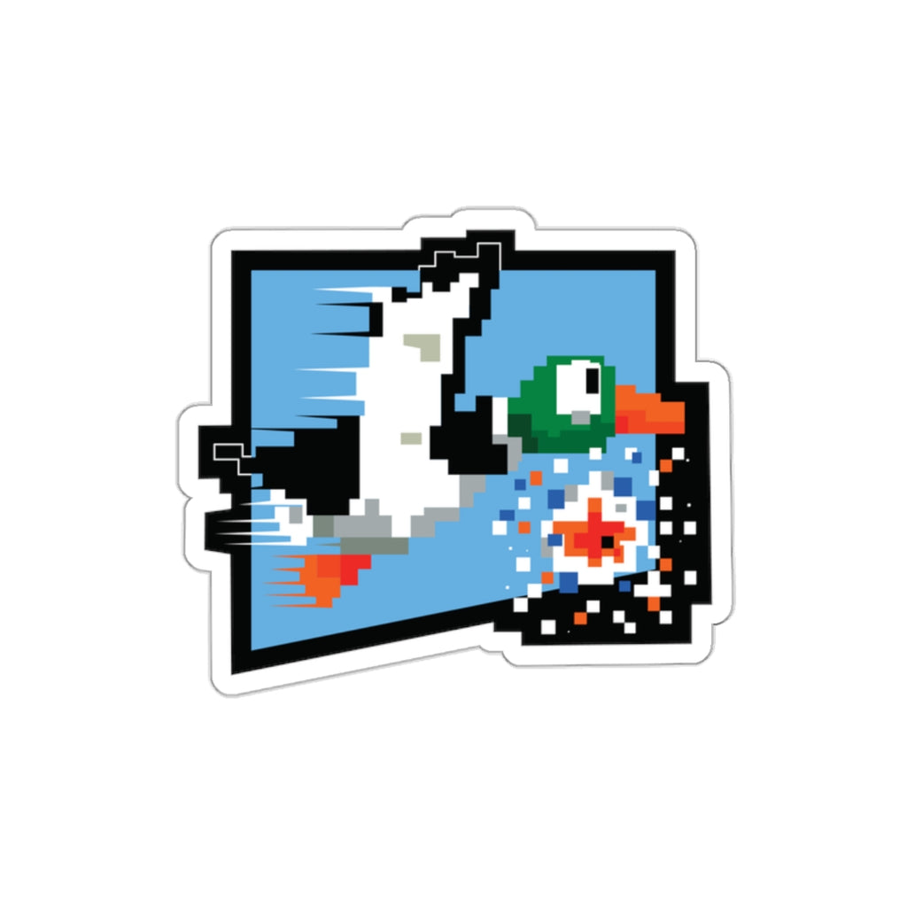 8-bit Legends: Duck Hunt die-cut stickers