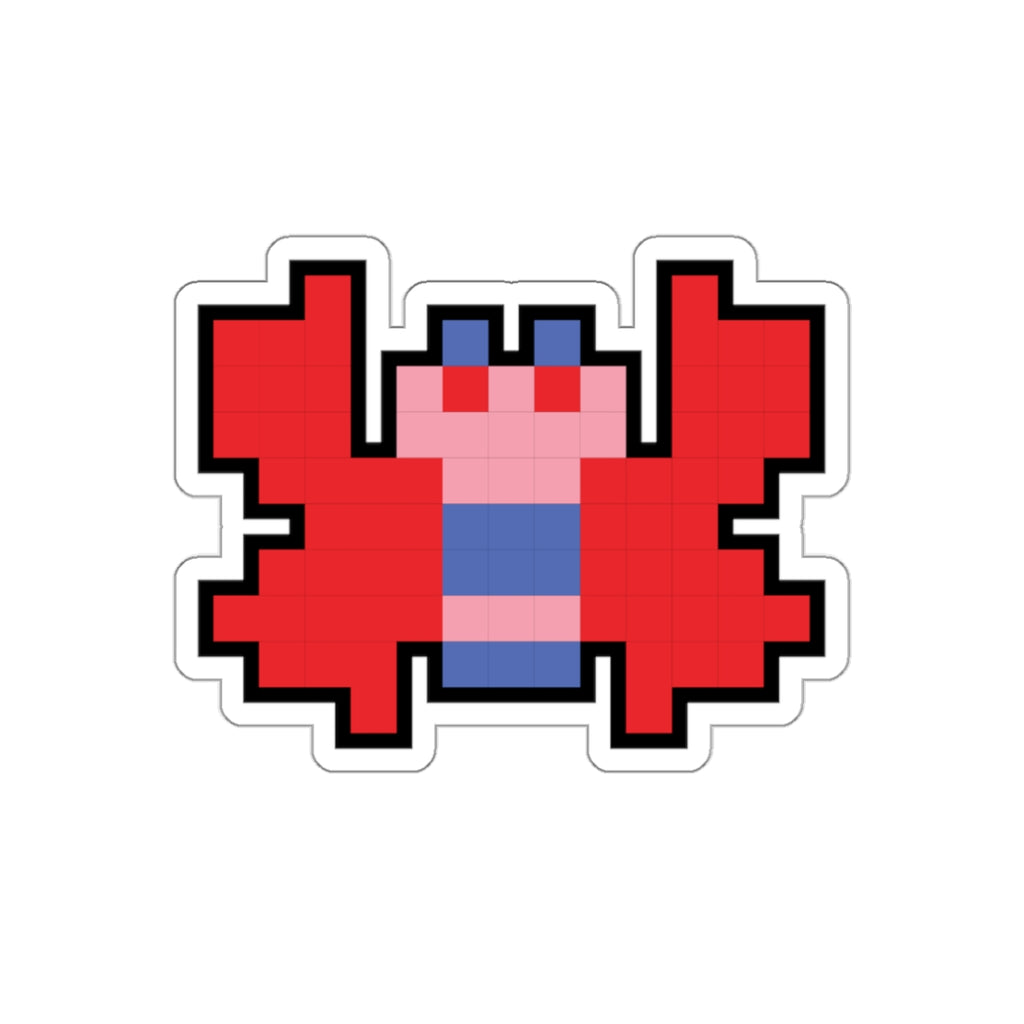 8-bit Legends: Galaga Butterfly die-cut stickers - Rerun Designs