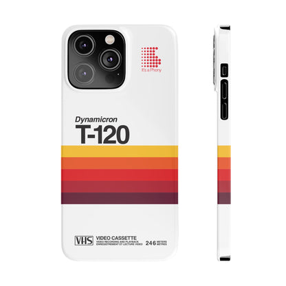 VHS Visions - retro Sony Dynamicron T120 VHS tape inspired slim iPhone cases