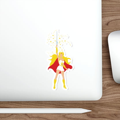 She-Ra silhouette vinyl die-cut sticker
