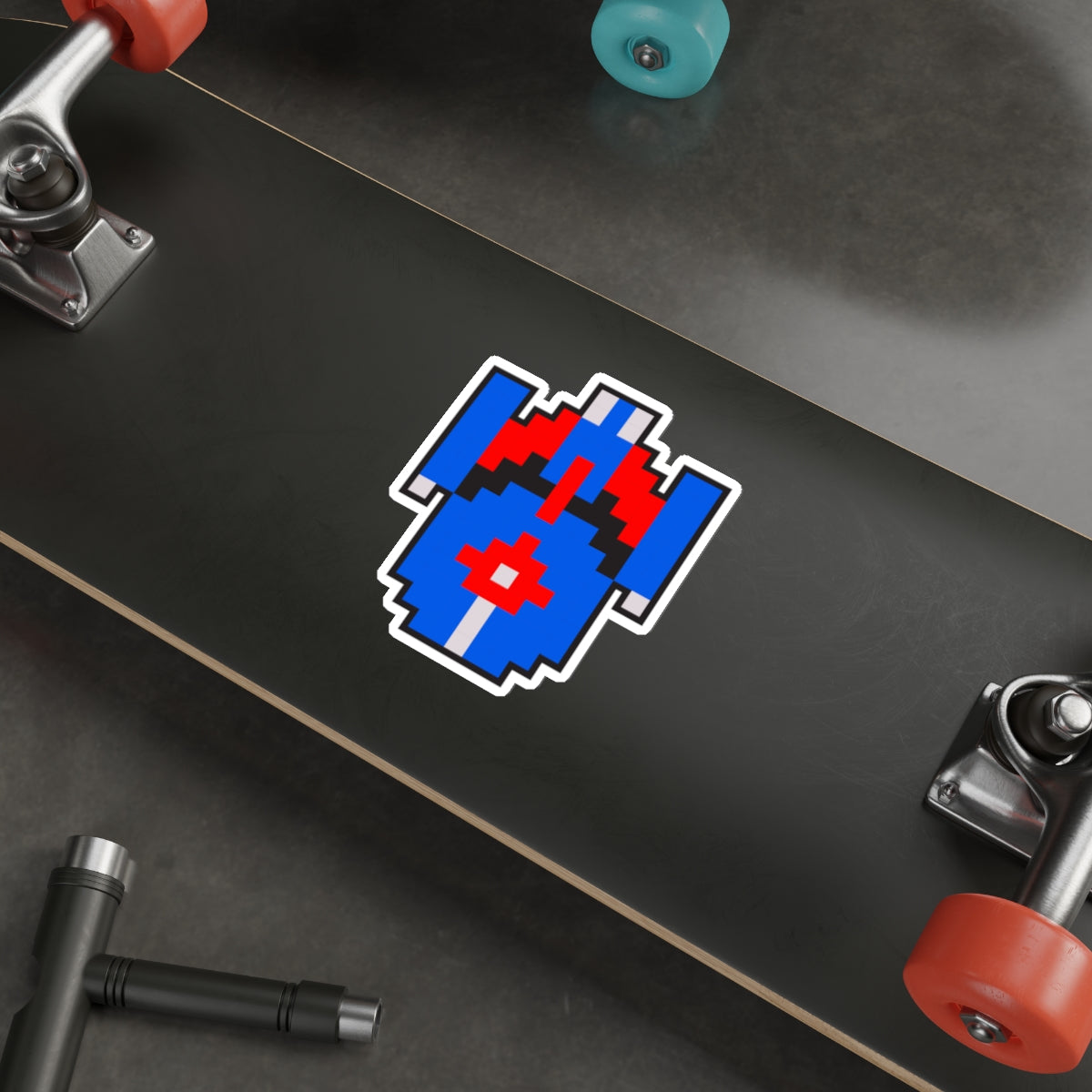 8-bit Legends: Galaga Enterprise die-cut stickers