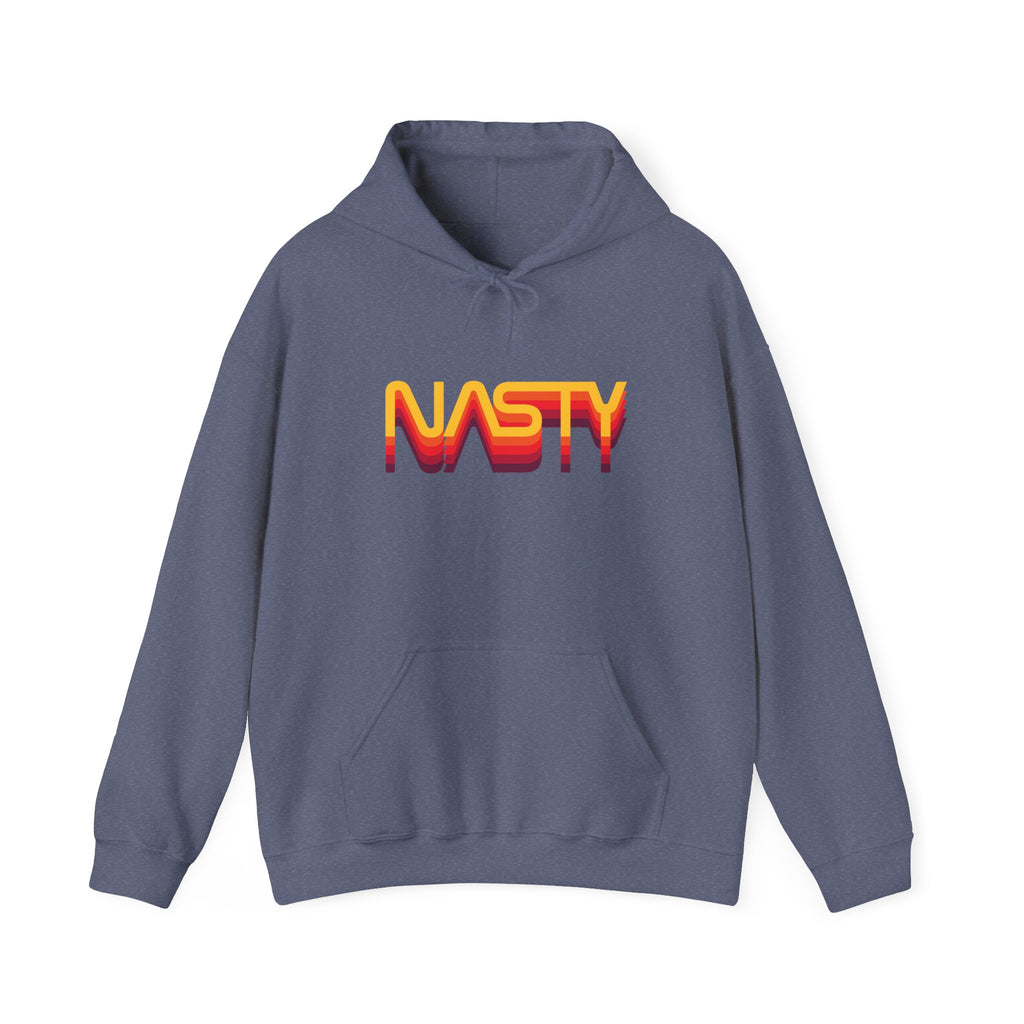 NASTY vintage sunset vibes NASA logo inspired unisex hooded sweatshirt