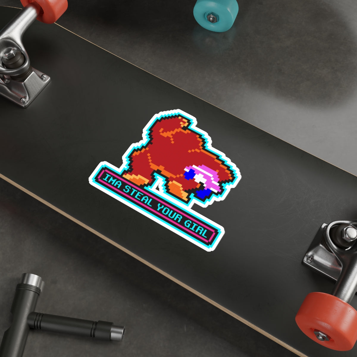 8-bit Legends: DonkeyKong "IMA STEAL YOUR GIRL" die-cut stickers