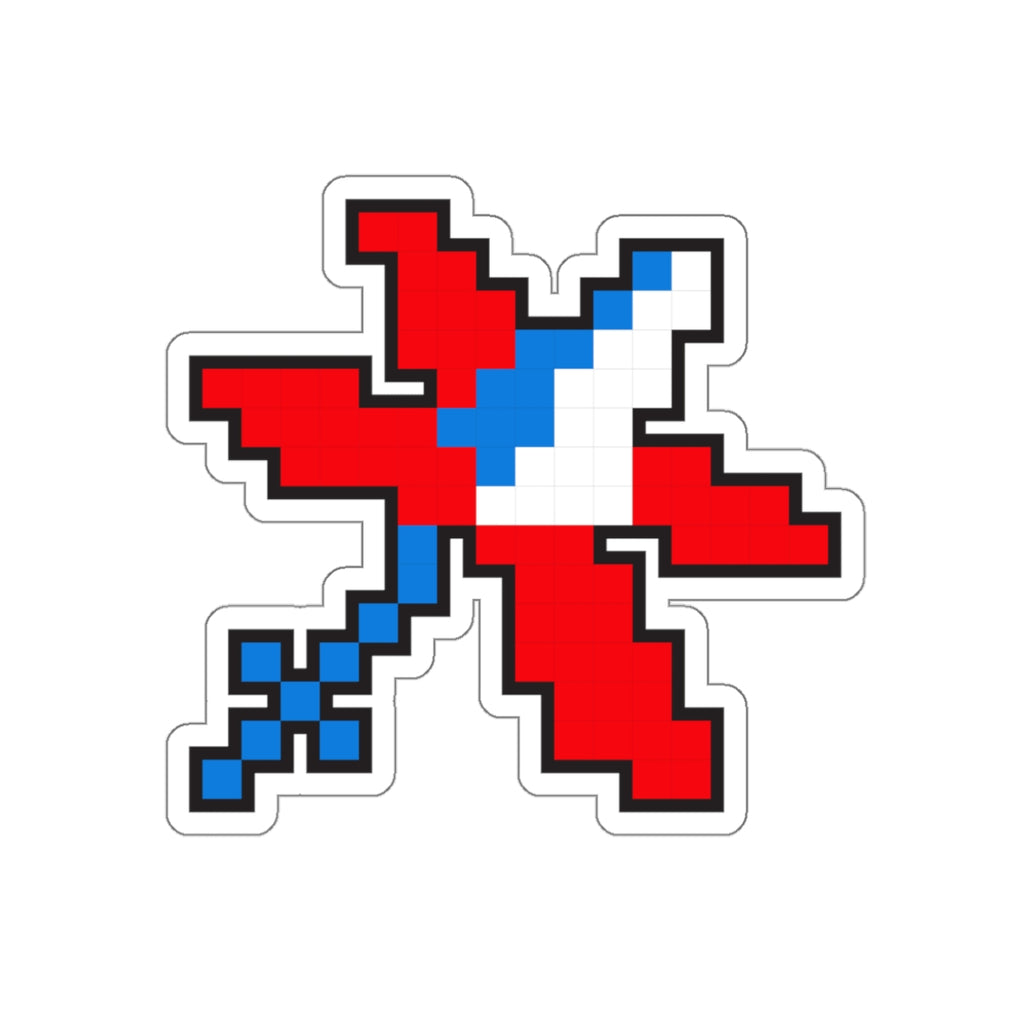 8-bit Legends: Galaga Satellite die-cut stickers - Rerun Designs