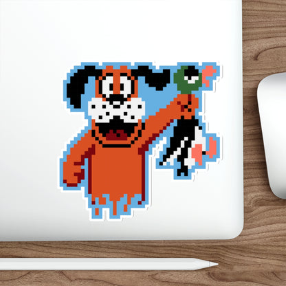 8-bit Legends: Duck Hunt "Got One" die-cut stickers
