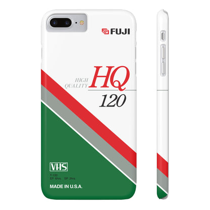 VHS Visions - retro Fuji HQ 120 VHS tape inspired slim iPhone cases