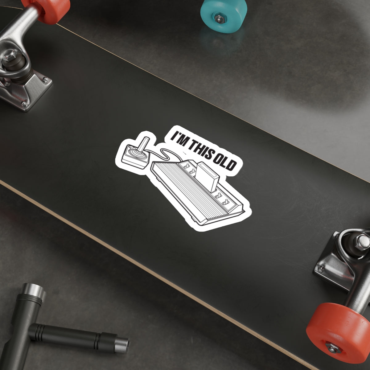 I'm this old - retro gaming console vinyl die cut sticker