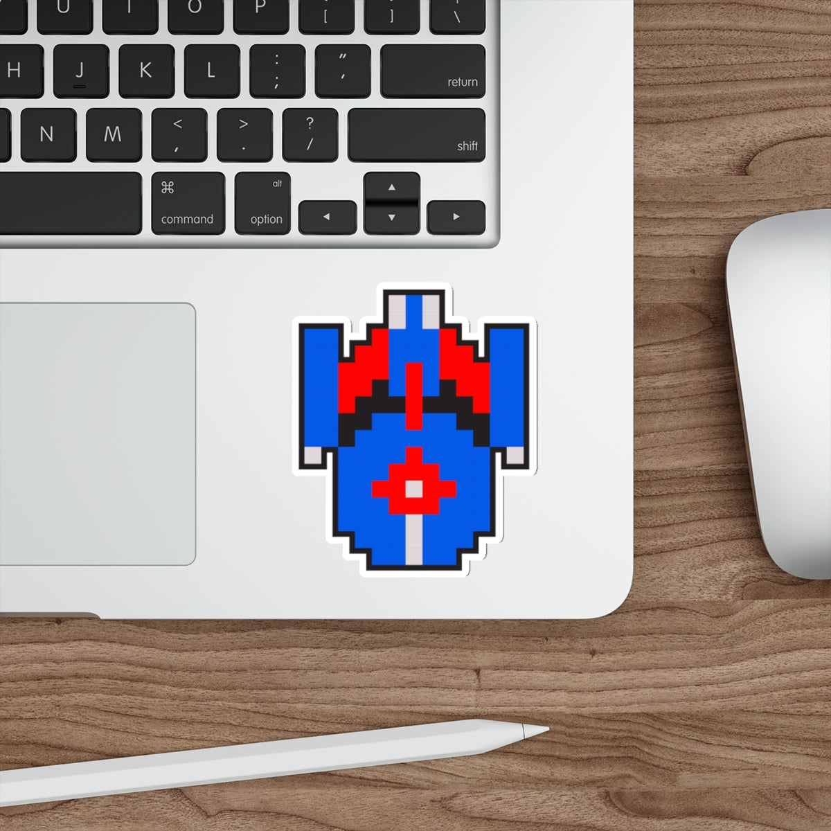 8-bit Legends: Galaga Enterprise die-cut stickers