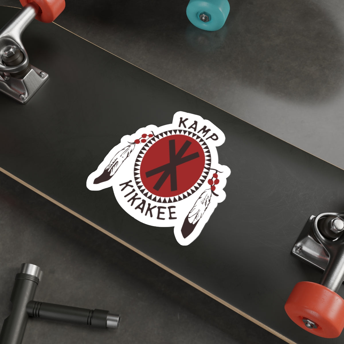 Ernest Goes to Camp movie inspired Kamp Kikakee summer camp die-cut sticker - Rerun Designs