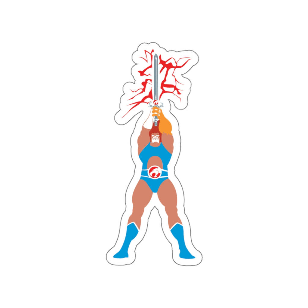 Lion-o silhouette vinyl die-cut sticker