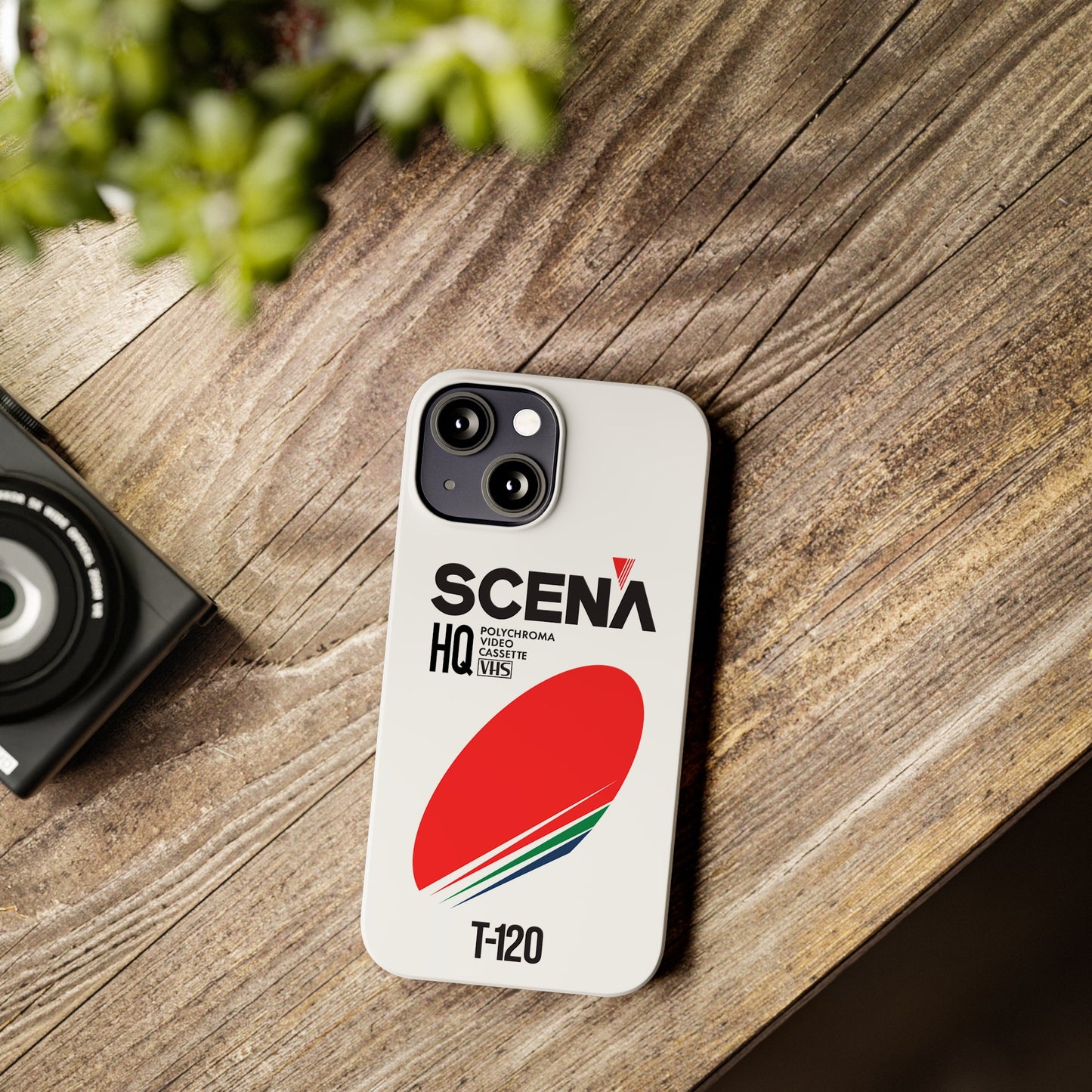VHS Visions - retro Scena HQ T-120 VHS tape inspired slim iPhone cases
