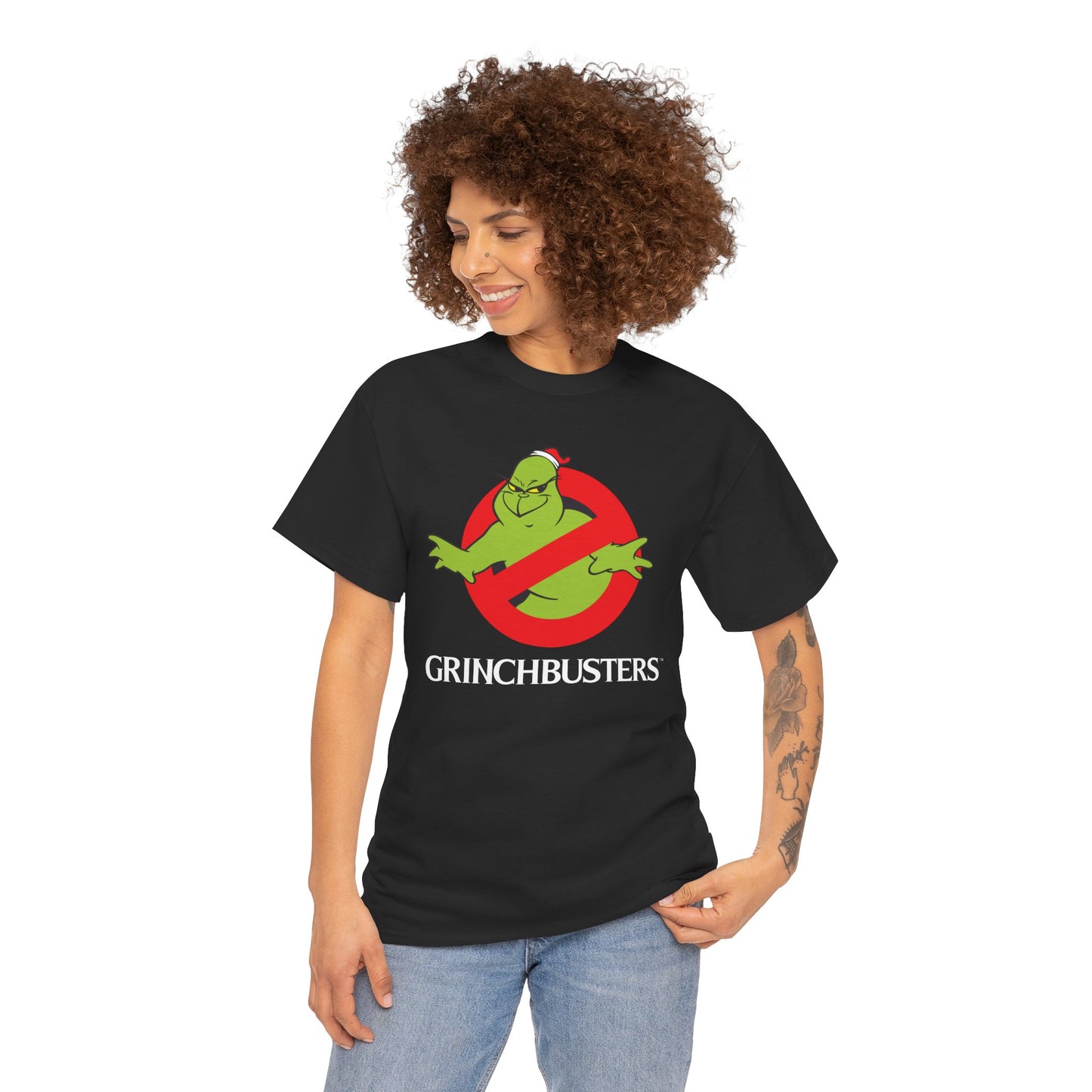 Grinchbusters - Grinch-inspired Christmas unisex t-shirt