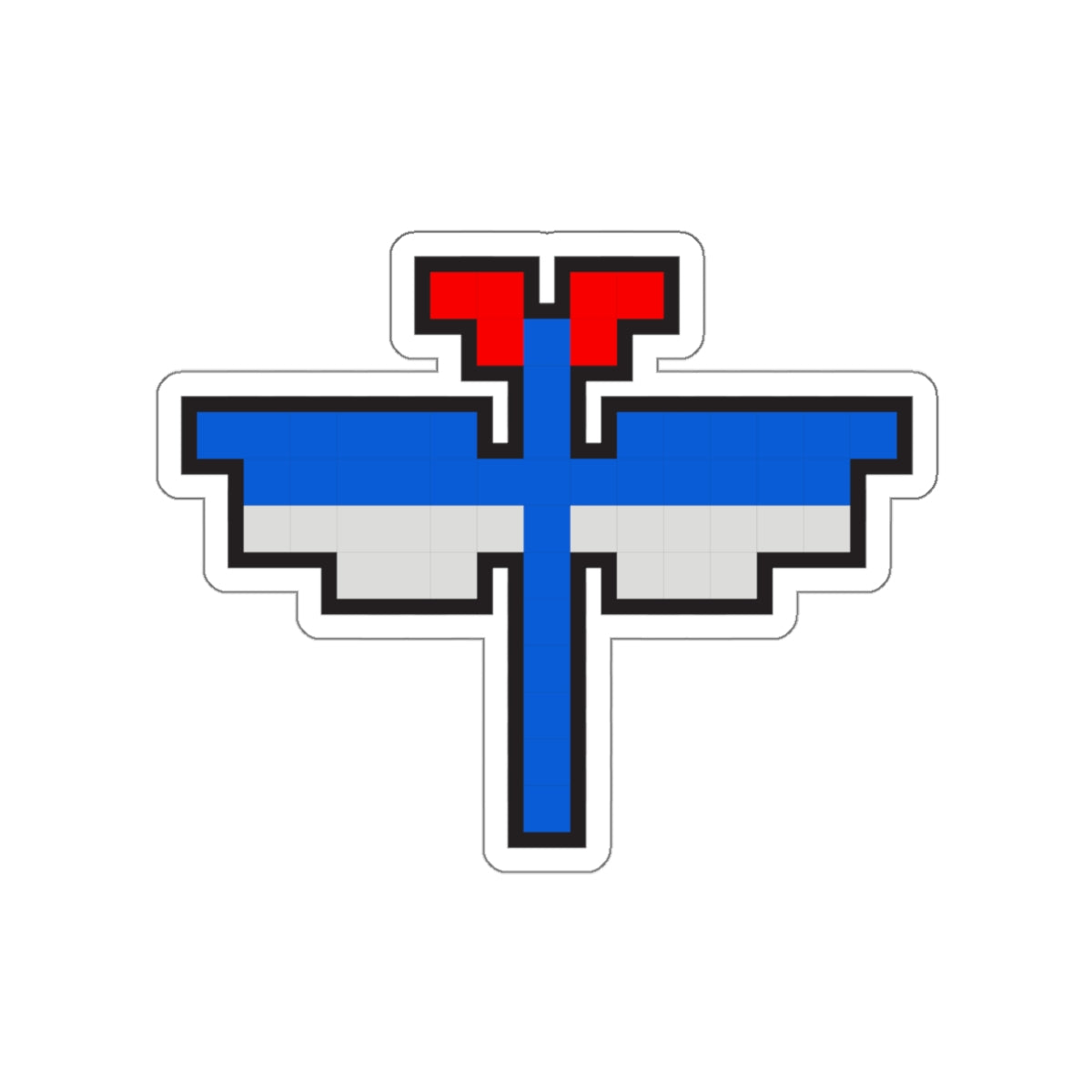 8-bit Legends: Galaga Dragonfly die-cut stickers