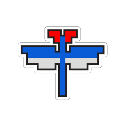 8-bit Legends: Galaga Dragonfly die-cut stickers