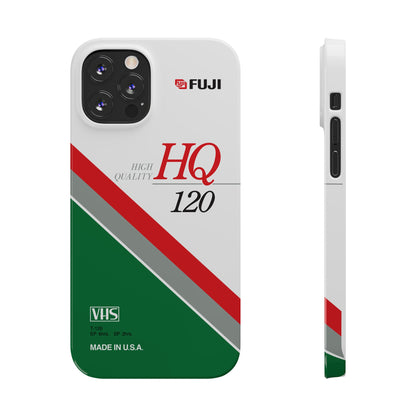 VHS Visions - retro Fuji HQ 120 VHS tape inspired slim iPhone cases