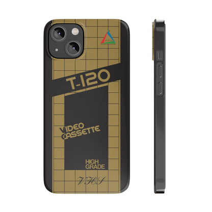VHS Visions - retro ESC T-120 VHS tape inspired slim iPhone cases